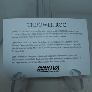 Thrower Roc (Champion Plastic) 2025 USDGC