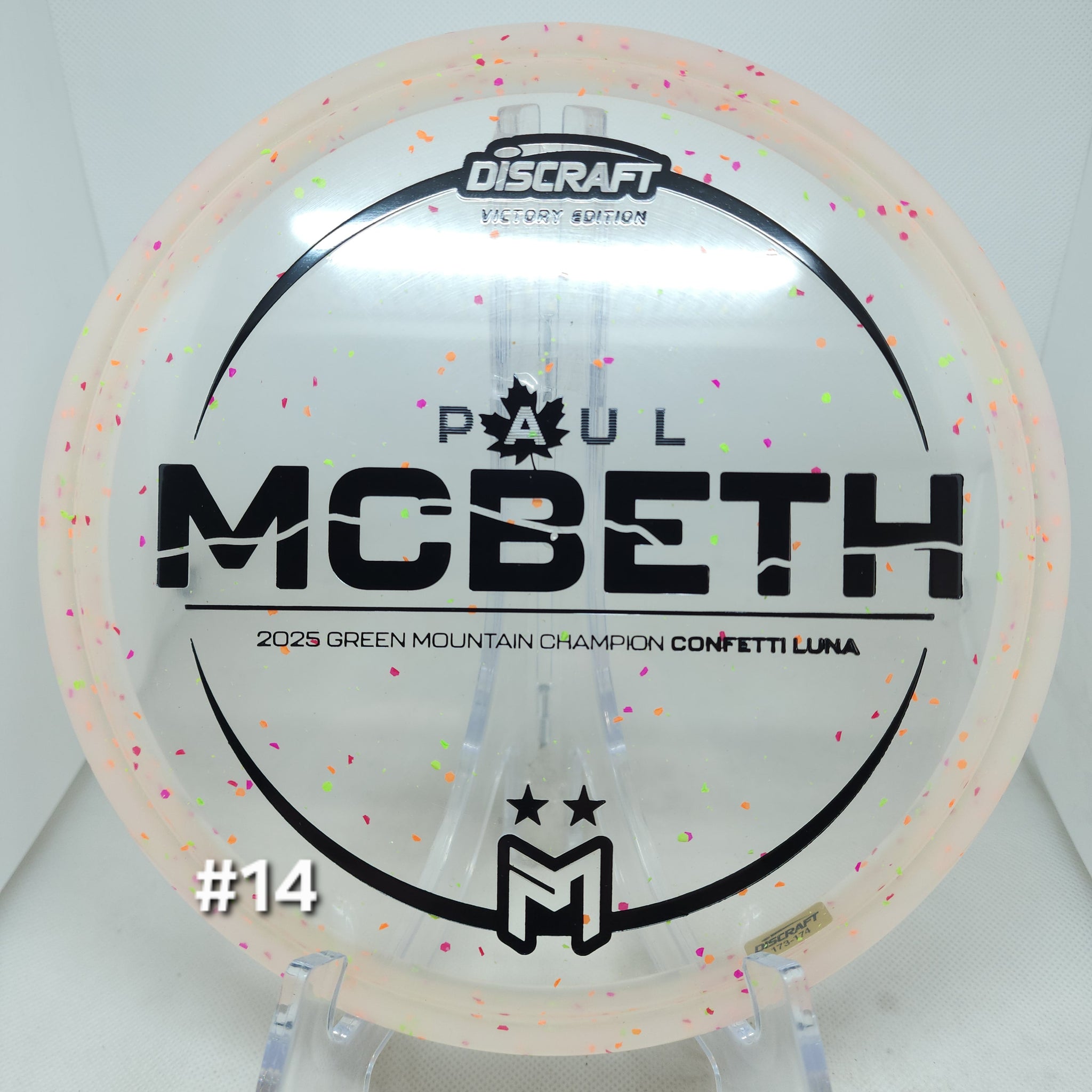 Luna (Confetti Z Plastic) Paul McBeth Victory Edition