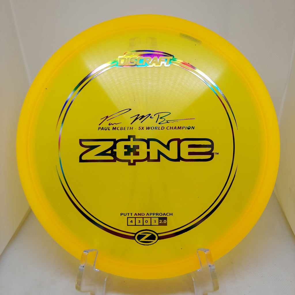 Zone ( Z Paul McBeth Line )